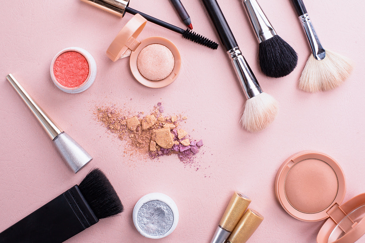 Cosmetics and brushes